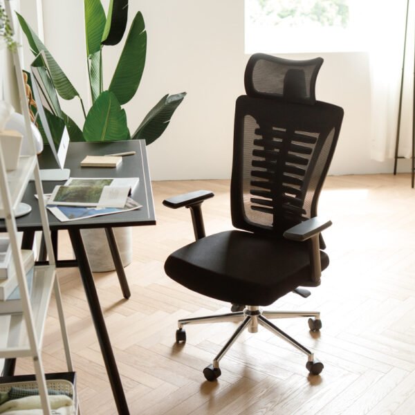 高背人體工學龍骨電腦椅