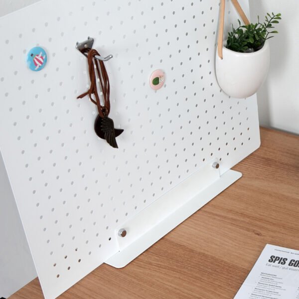 免釘牆｜inpegboard洞洞板專用-辦公桌隔板底座(兩色)