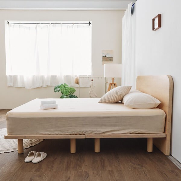 日式簡約6尺床組(實木款)