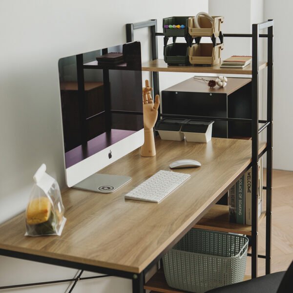 可調式層架電腦桌/書桌